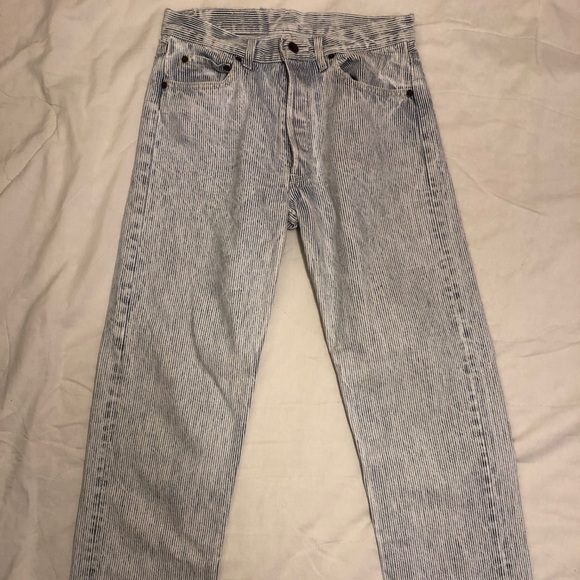 levi's pinstripe jeans